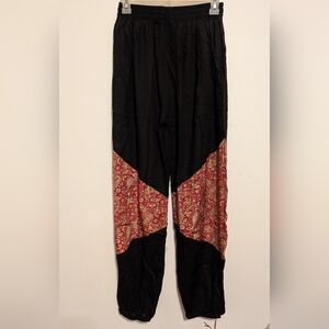 Rhea Boho Pants Women's One Size Joggers Pockets New With Tags